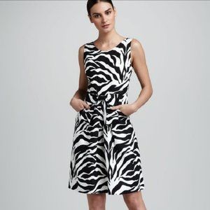 Kate Spade Jillian Dress zebra print size 12